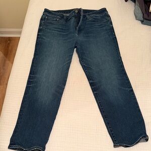 Express Men's Dark Blue Slim Straight Jeans 33x30